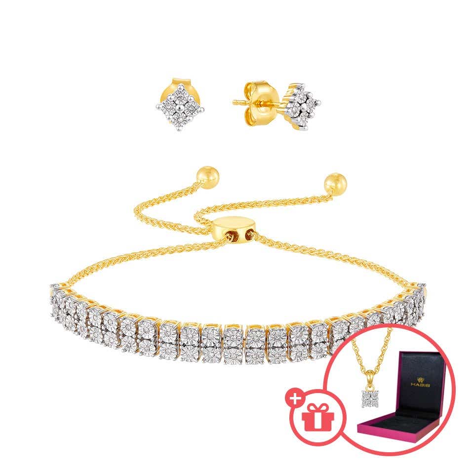Habib sentiero top diamond bracelet set