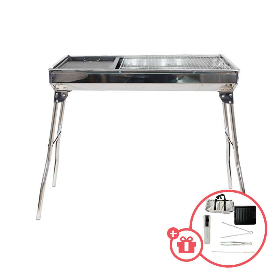 Stainless steel bbq set shop
