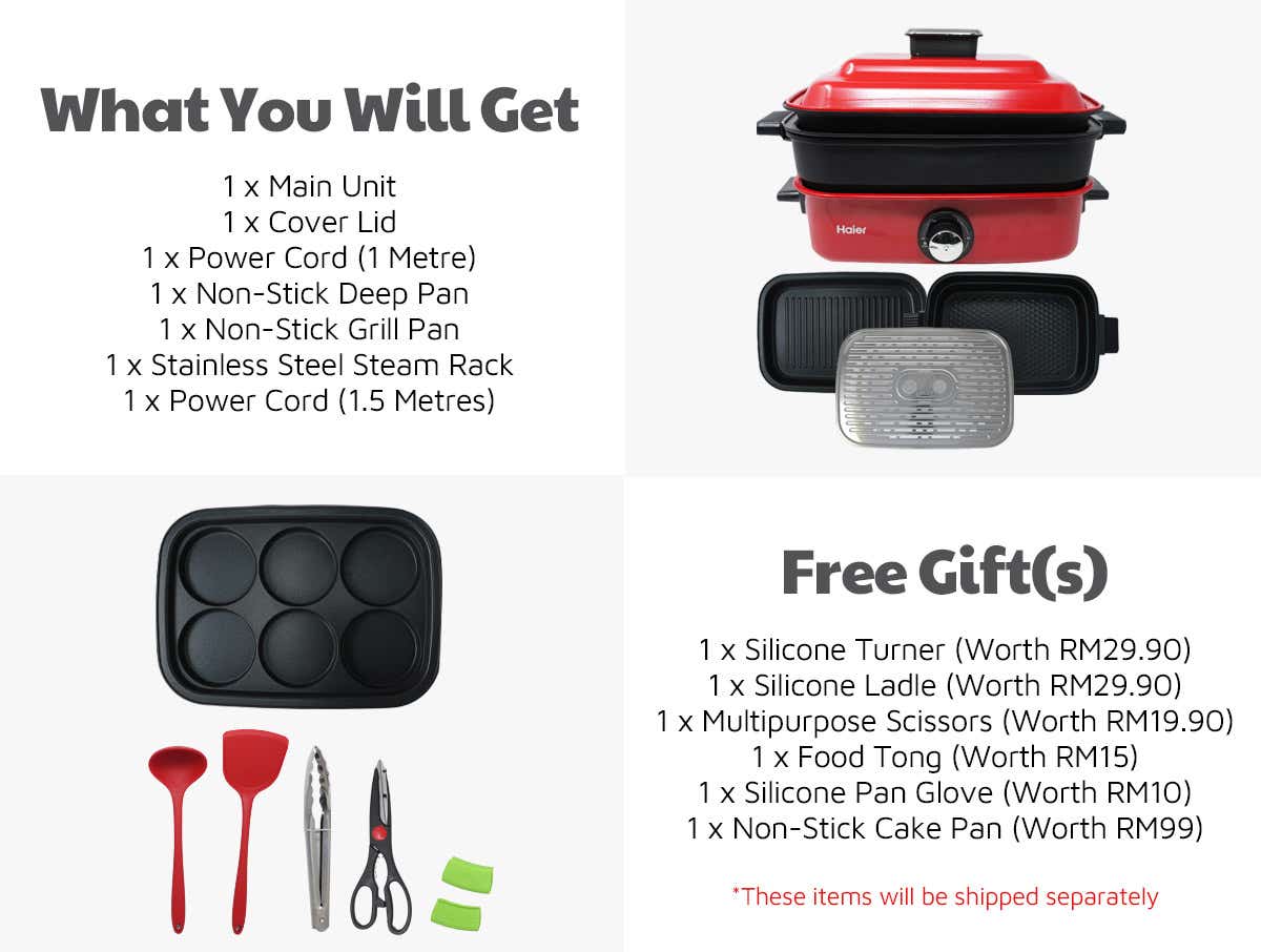 HAIER All In One Multi Cooking Pot