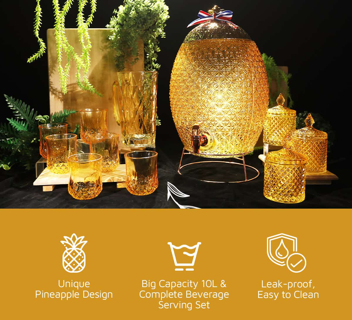 Pineapple water dispenser on sale
