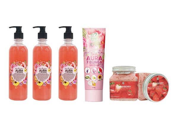 D’Herbs Aura 7 Bunga Shower Gel Set